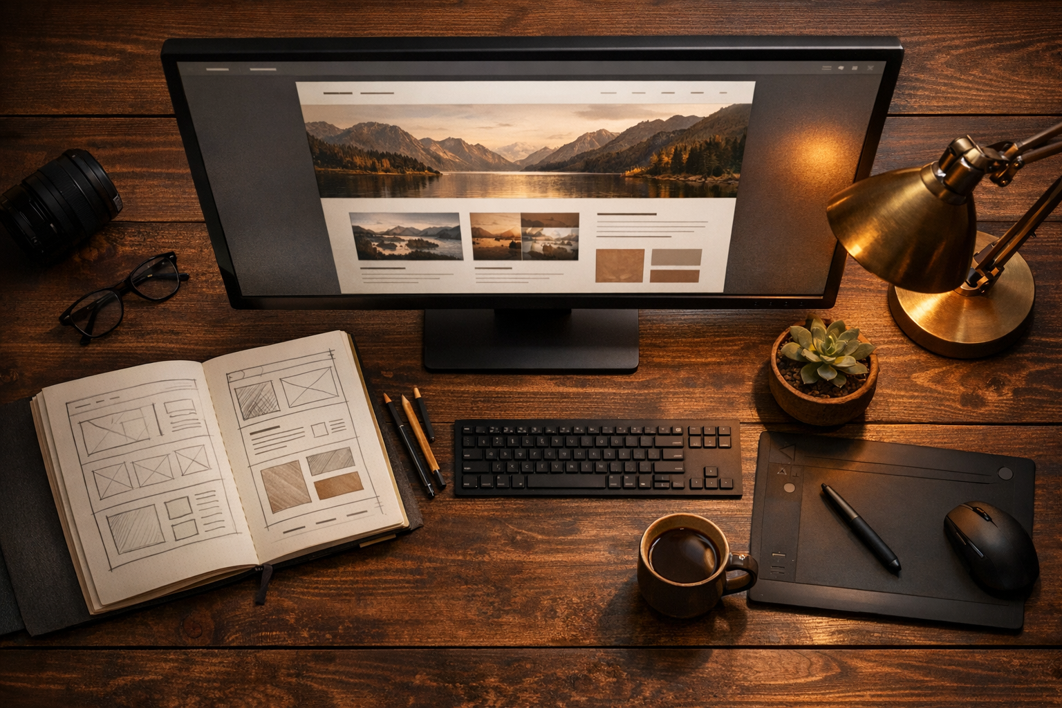 Website design workspace